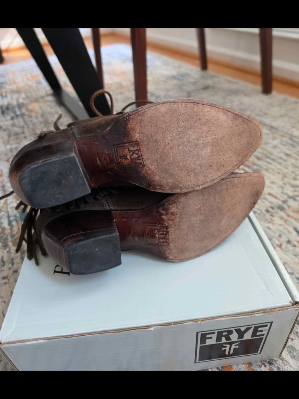 Frye Sacha Fringe Chukka Bootie Size  Women's 9 - Picture 5 of 6